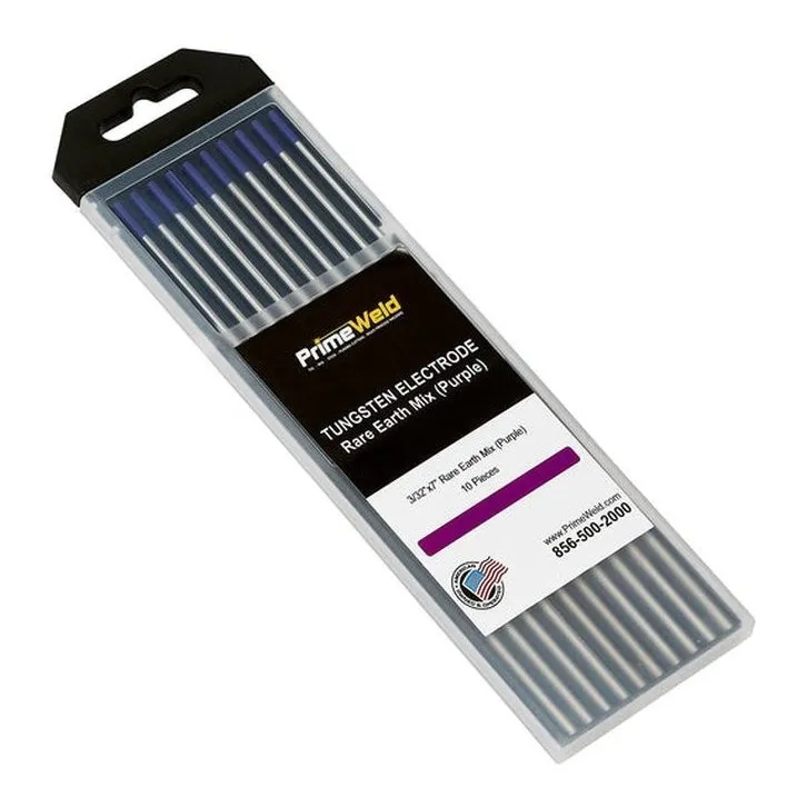 Rare Earth Tungsten Electrode (Purple EWG) TIG Welding Electrodes 10 pcs