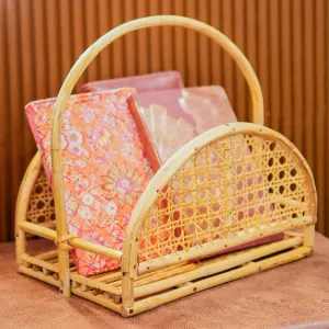 Rattan Jaal Book Holder | For Home & Office | Beige