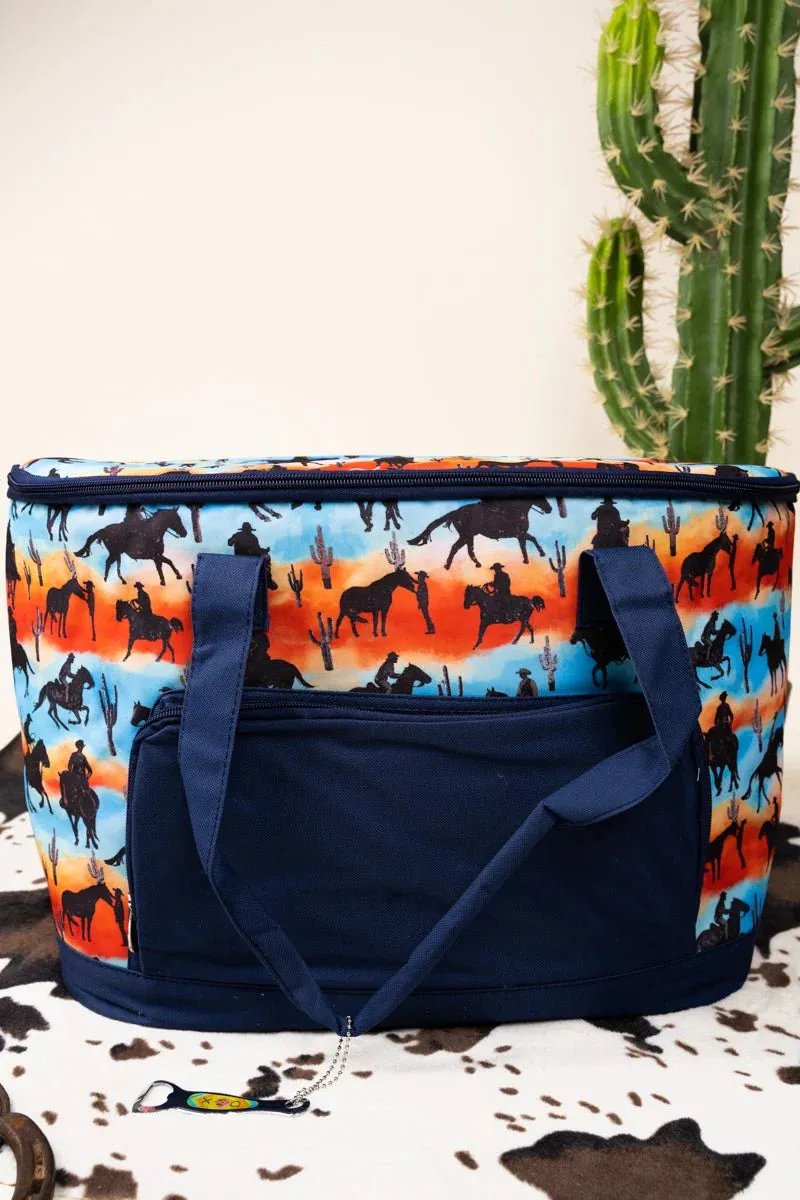 Riding Into the Sunset Cooler Tote