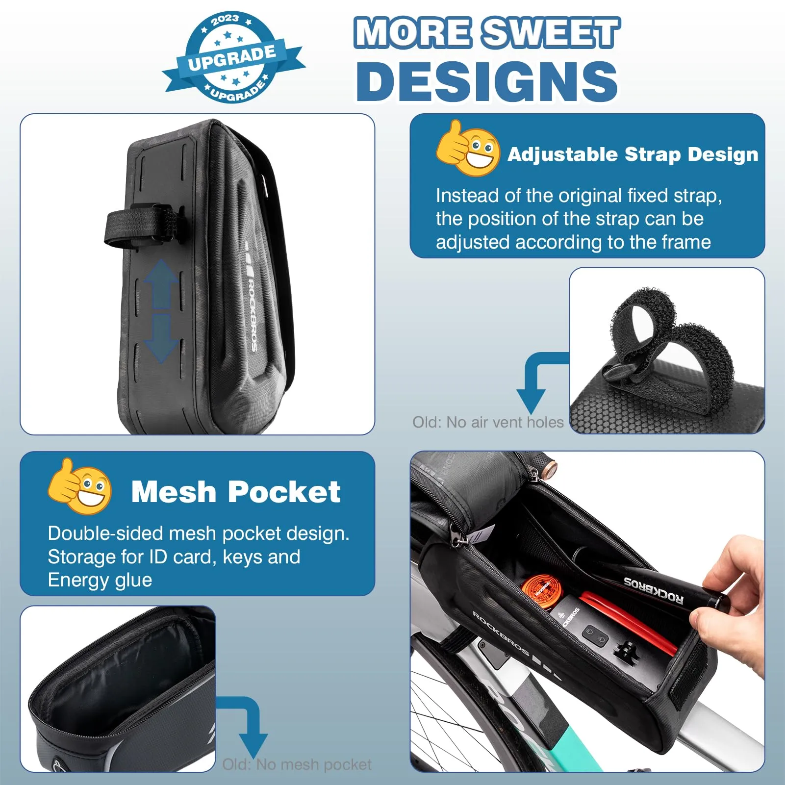 ROCKBROS Bike Bag with Phone Mount