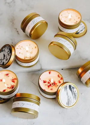 Roses On My Mind Mini Soy Candle - FINAL SALE