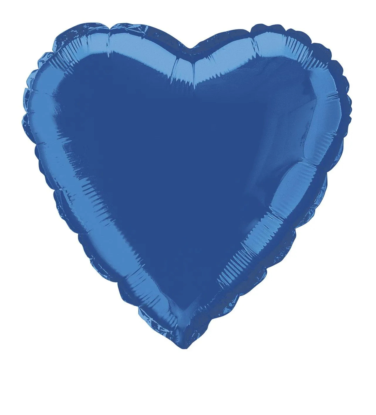 Royal Blue Heart Foil Balloon - 45cm