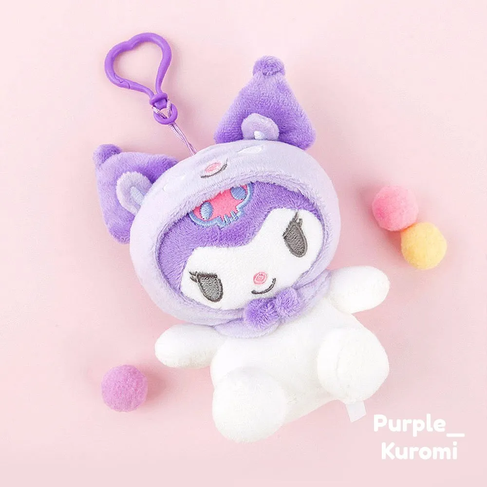 Sanrio Characters Friends Bandana Clip-On Plush