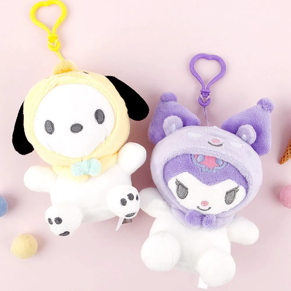 Sanrio Characters Friends Bandana Clip-On Plush