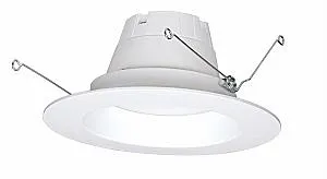 Satco S9314 - LED Downlight Retrofit - 5-6 Inch - 9 Watt - 4000 Kelvin - White Finish
