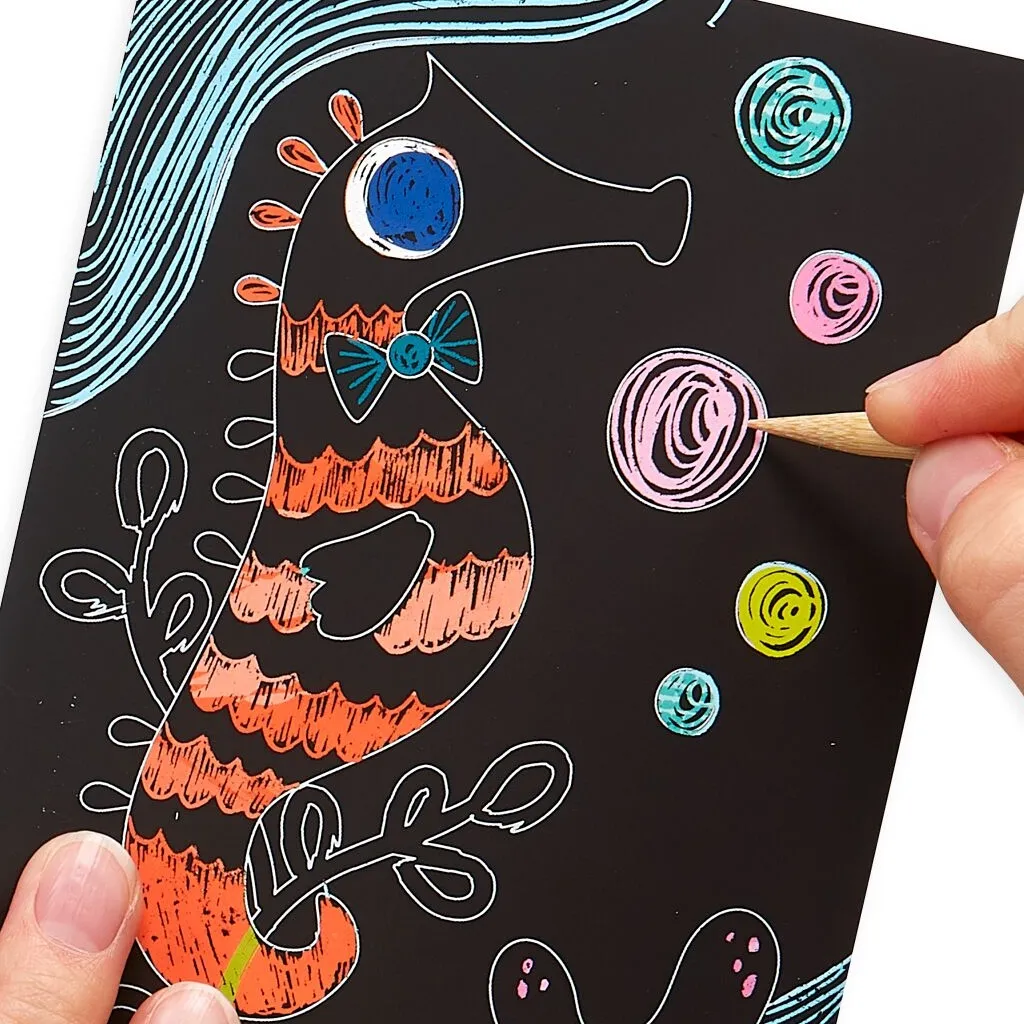 Scratch & Scribble Mini Art Kit - Friendly Fish