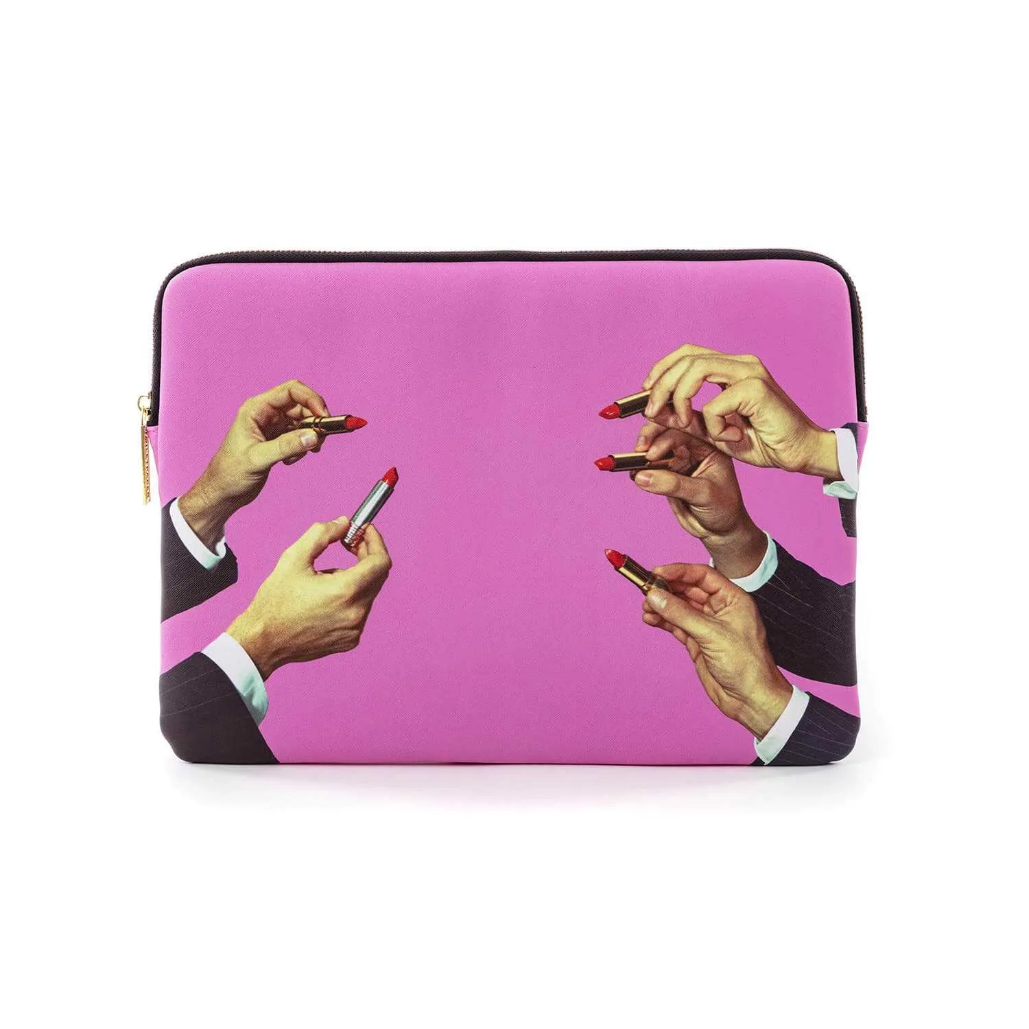 Seletti Toiletpaper Laptop Bag Pink Lipstick