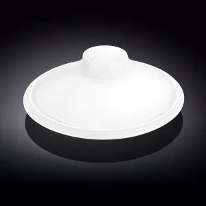 Set Of 3 White Round Platter With Sauce Compartment 12" inch |