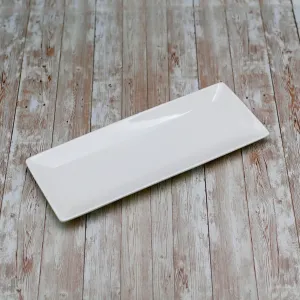 Set Of 6 White Sushi/Canape Dish 12" inch X 4.7" inch | 30.5 X 12 Cm