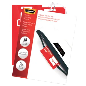 Shiny Pouches - Bag Tag with loop, 5 mil, 25 pack