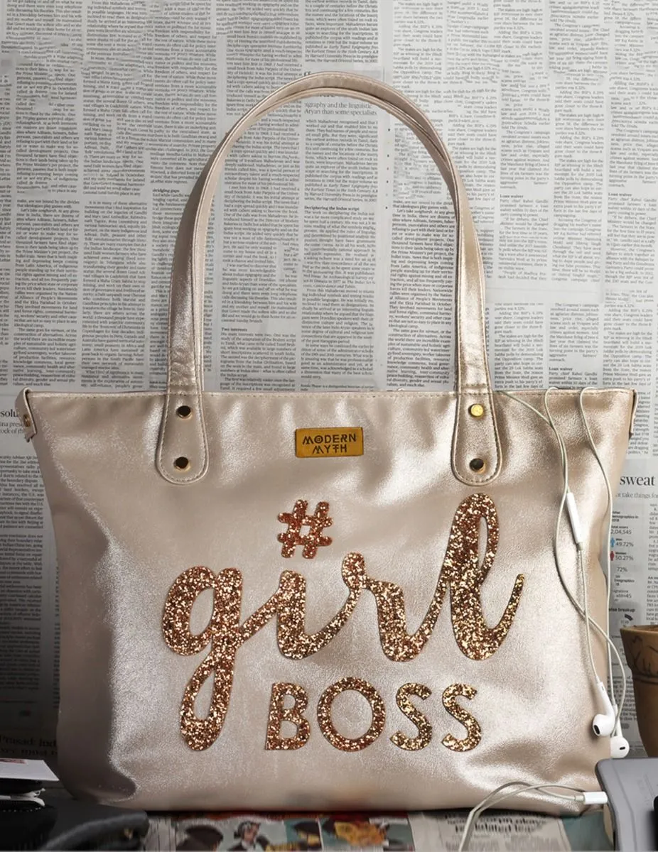 Silver GirlBoss Tote | Modern Myth