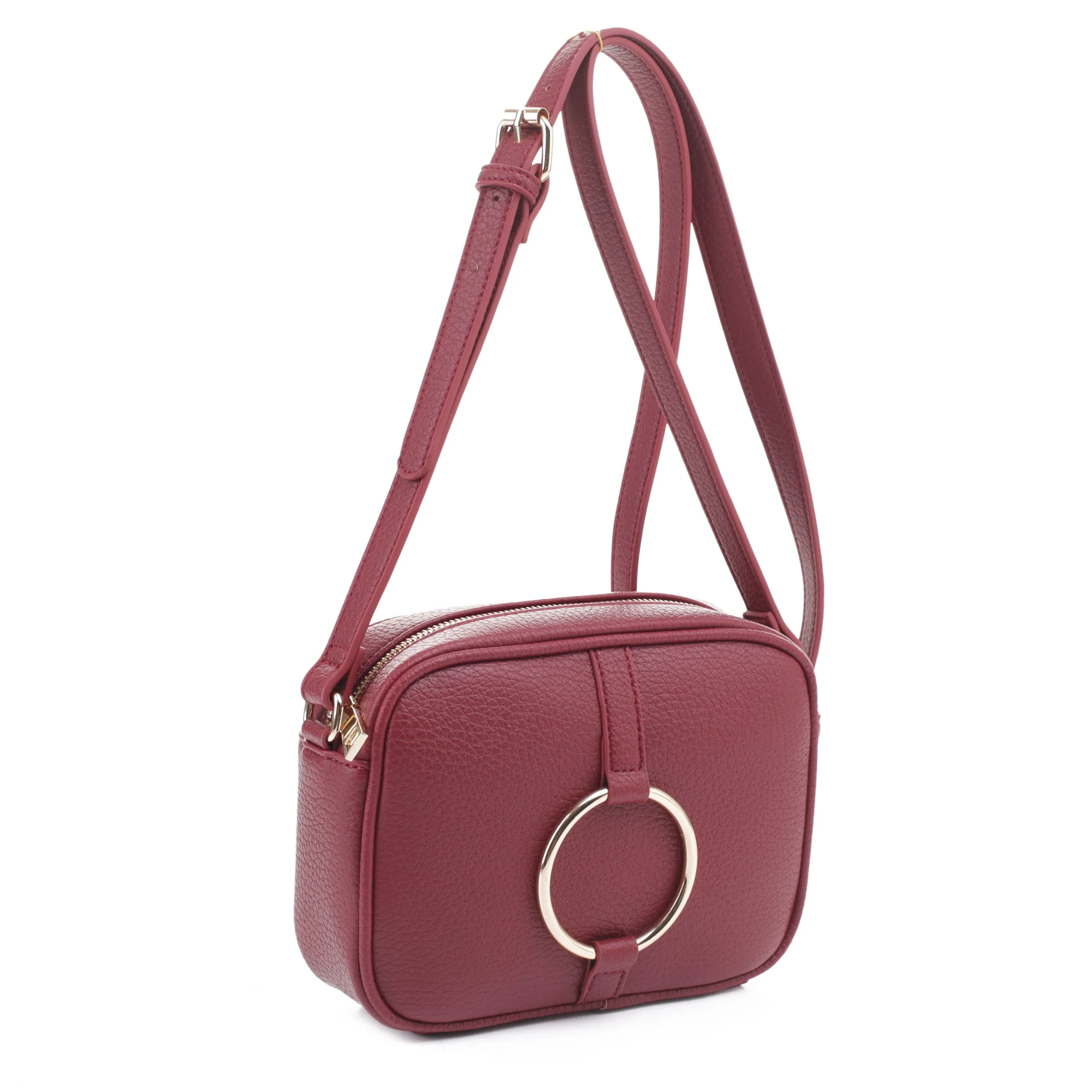 SJ20335 Circle Ring Hardware Crossbody Camera Bag