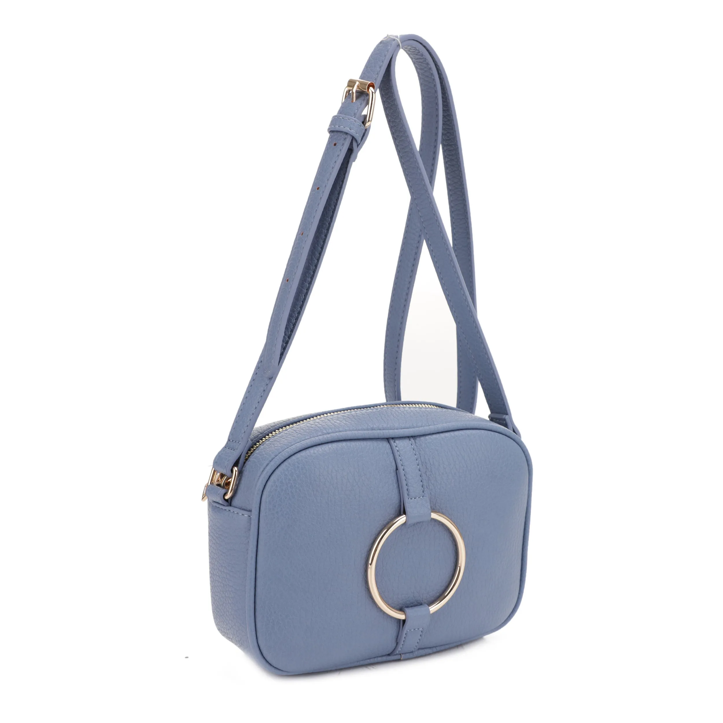 SJ20335 Circle Ring Hardware Crossbody Camera Bag