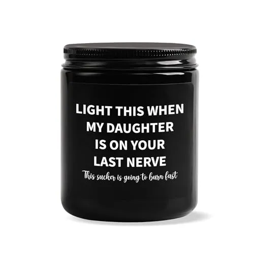 Son in Law Gifts, Son in Law Birthday Gifts, Gifts for Son in Law from Mother in Law/Father in Law, Funny Father's Day Christmas Valentine's Day Gift for Son in Law - Sandalwood Scented Candles
