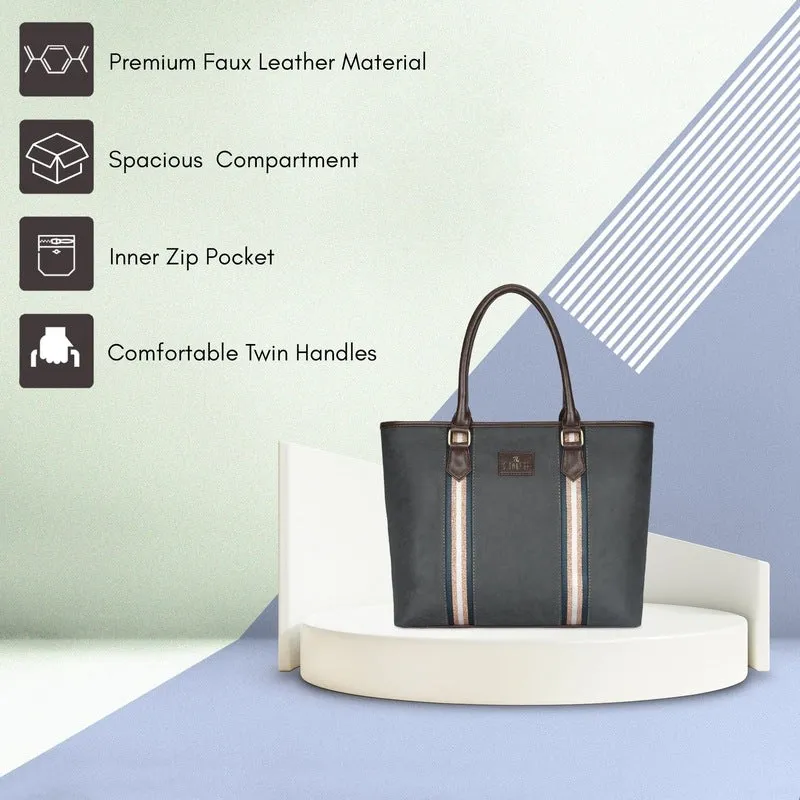 Sophitech Series Laptop Handbag - Faux Leather, Padded Sleeve | 14 inch | Dark Brown