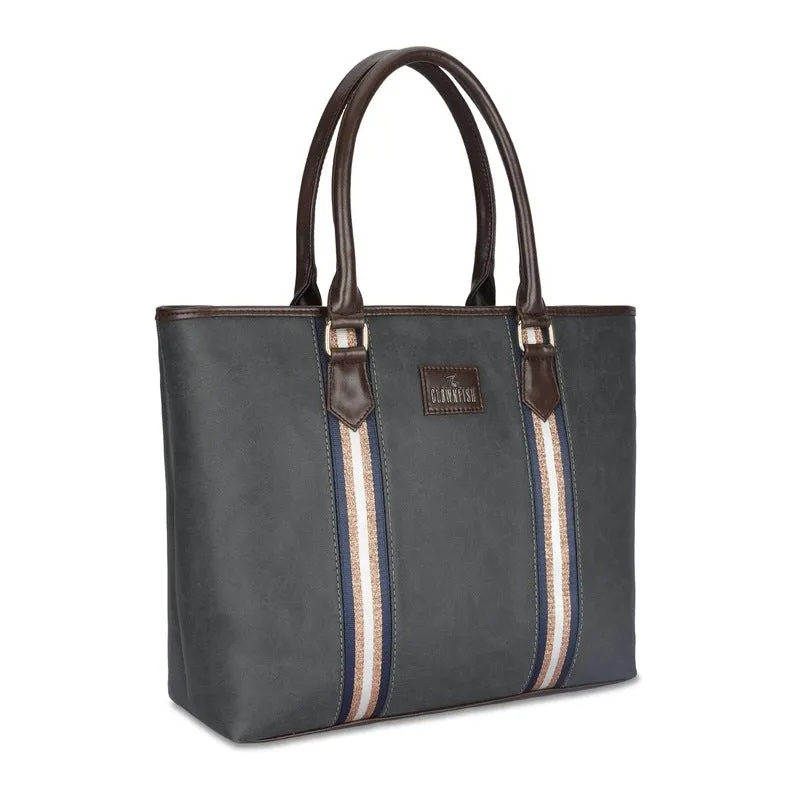 Sophitech Series Laptop Handbag - Faux Leather, Padded Sleeve | 14 inch | Dark Brown