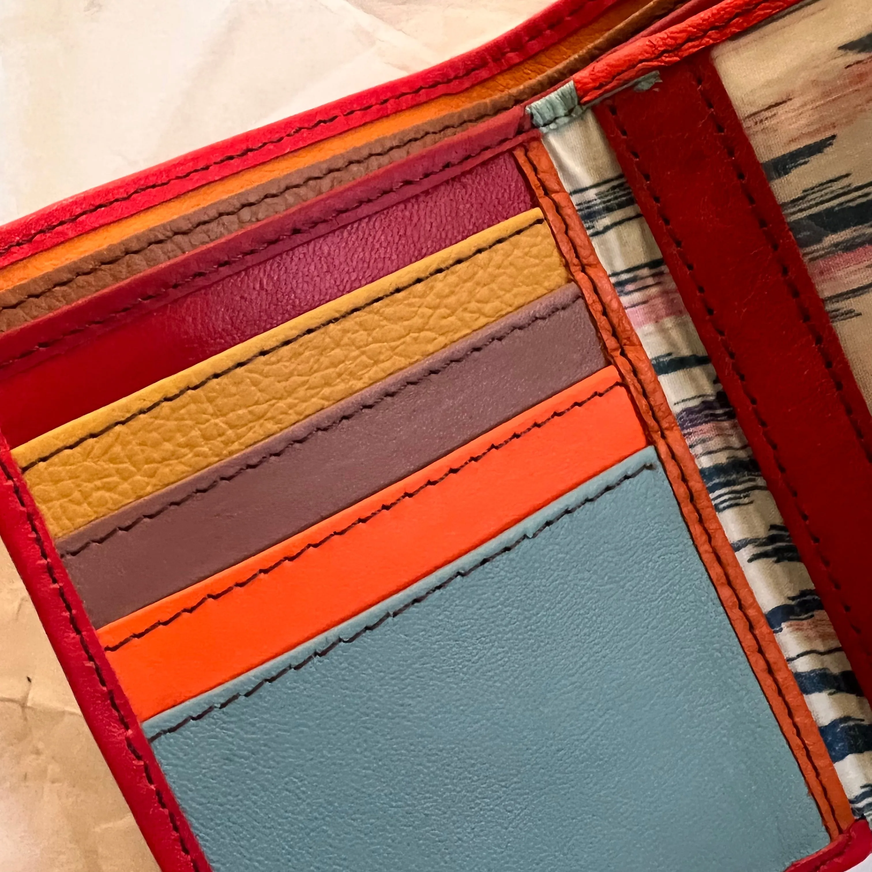 Soruka - Rings Wallet with Print, Cranberry