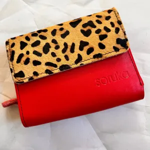 Soruka - Rings Wallet with Print, Cranberry