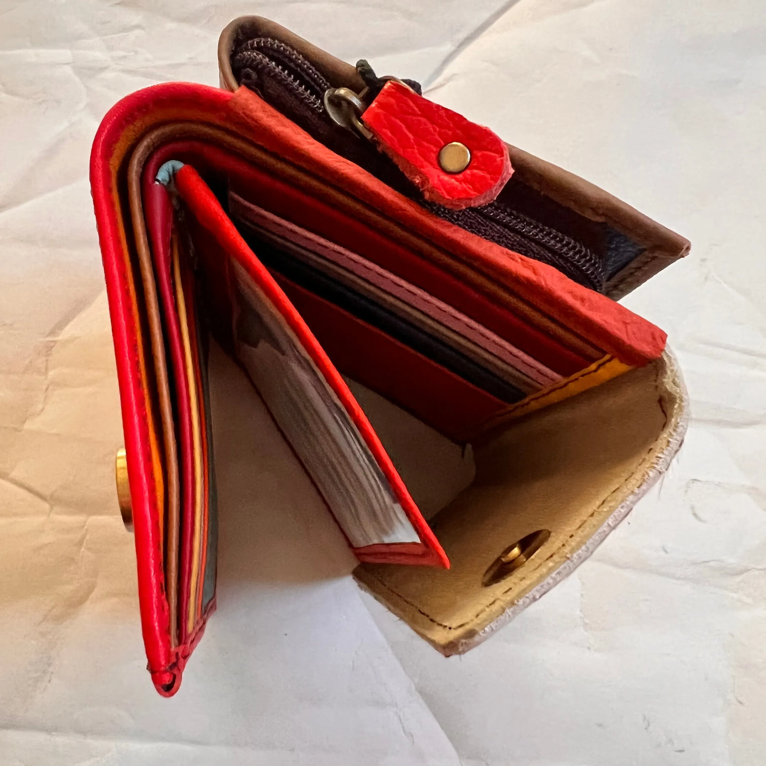 Soruka - Rings Wallet with Print, Cranberry