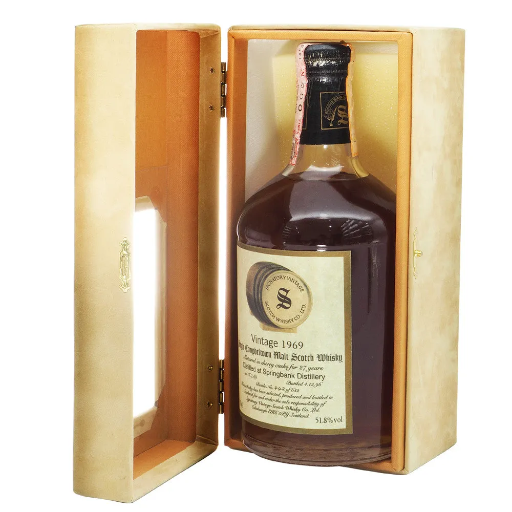 Springbank 1969 27 Years Signatory Vintage Dumpy Bottle
