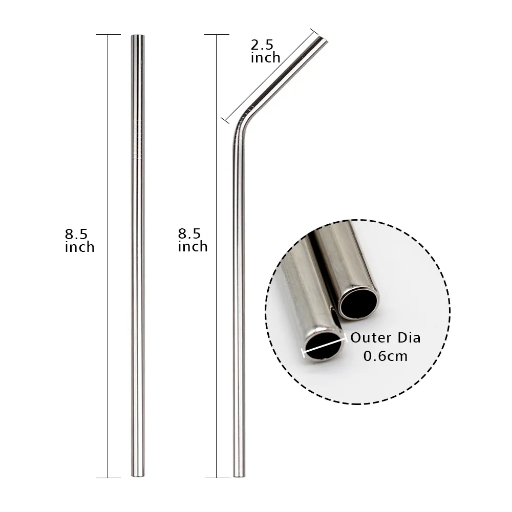 Stainless Steel Straw (4 Straight Straw)