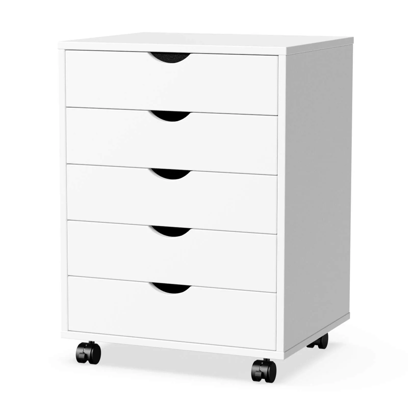 Storage Cabinet Dressers with Wheels Mobile Organizer Drawers for Office, Bedroom, Home