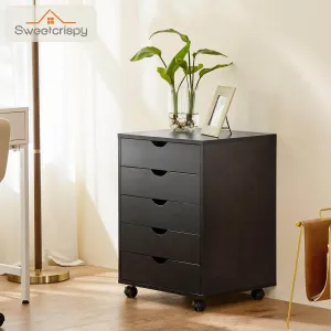 Storage Cabinet Dressers with Wheels Mobile Organizer Drawers for Office, Bedroom, Home