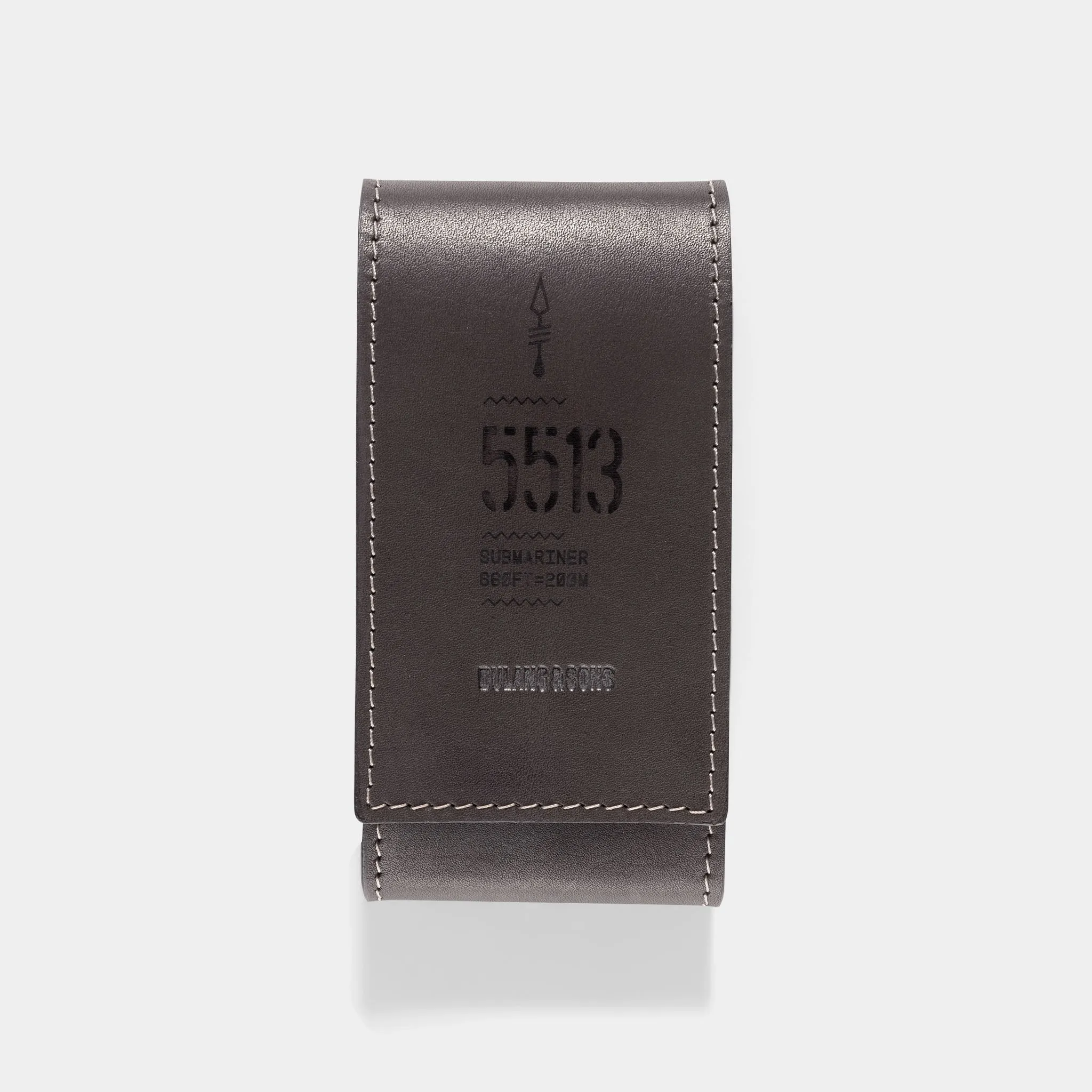 Sub Dark Brown Watch Pouch - Barenia Leather - 5513 Print