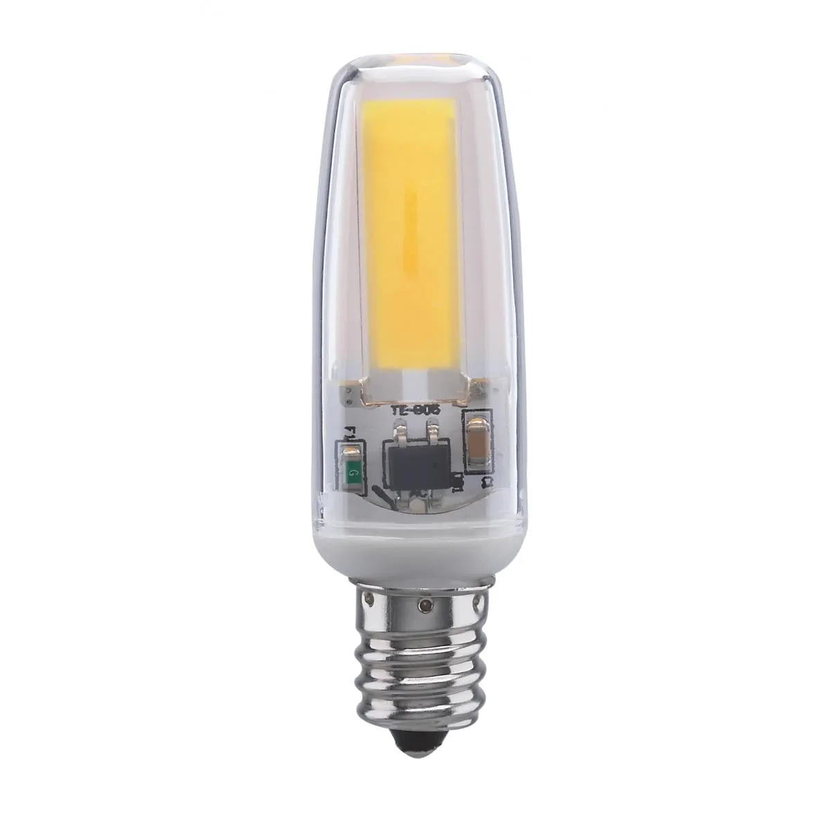 T4 Mini LED Bulb, 4 Watts, 480 Lumens, 5000K, E12 Candelabra Base, Clear Finish