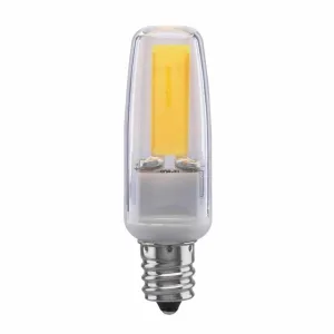 T4 Mini LED Bulb, 4 Watts, 480 Lumens, 5000K, E12 Candelabra Base, Clear Finish