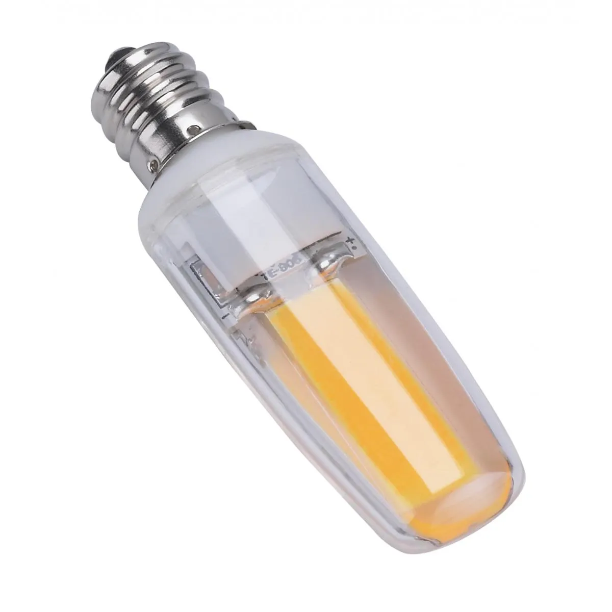 T4 Mini LED Bulb, 4 Watts, 480 Lumens, 5000K, E12 Candelabra Base, Clear Finish