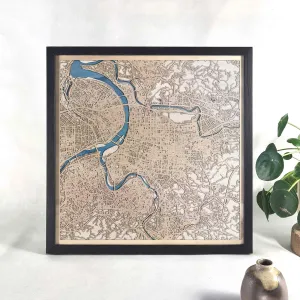 Taipei Wooden Map