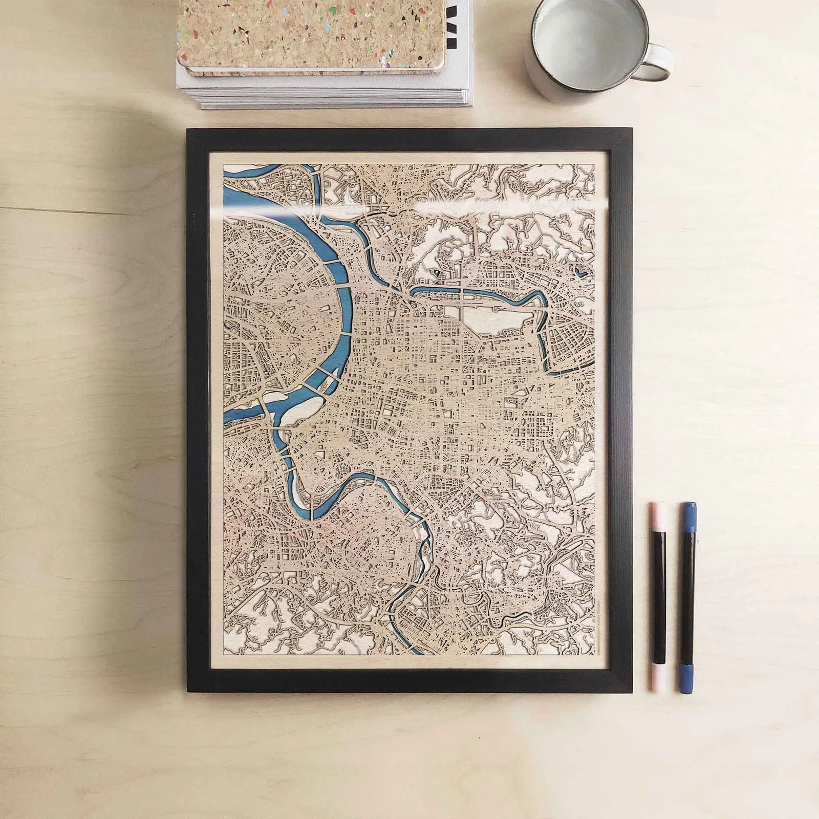 Taipei Wooden Map