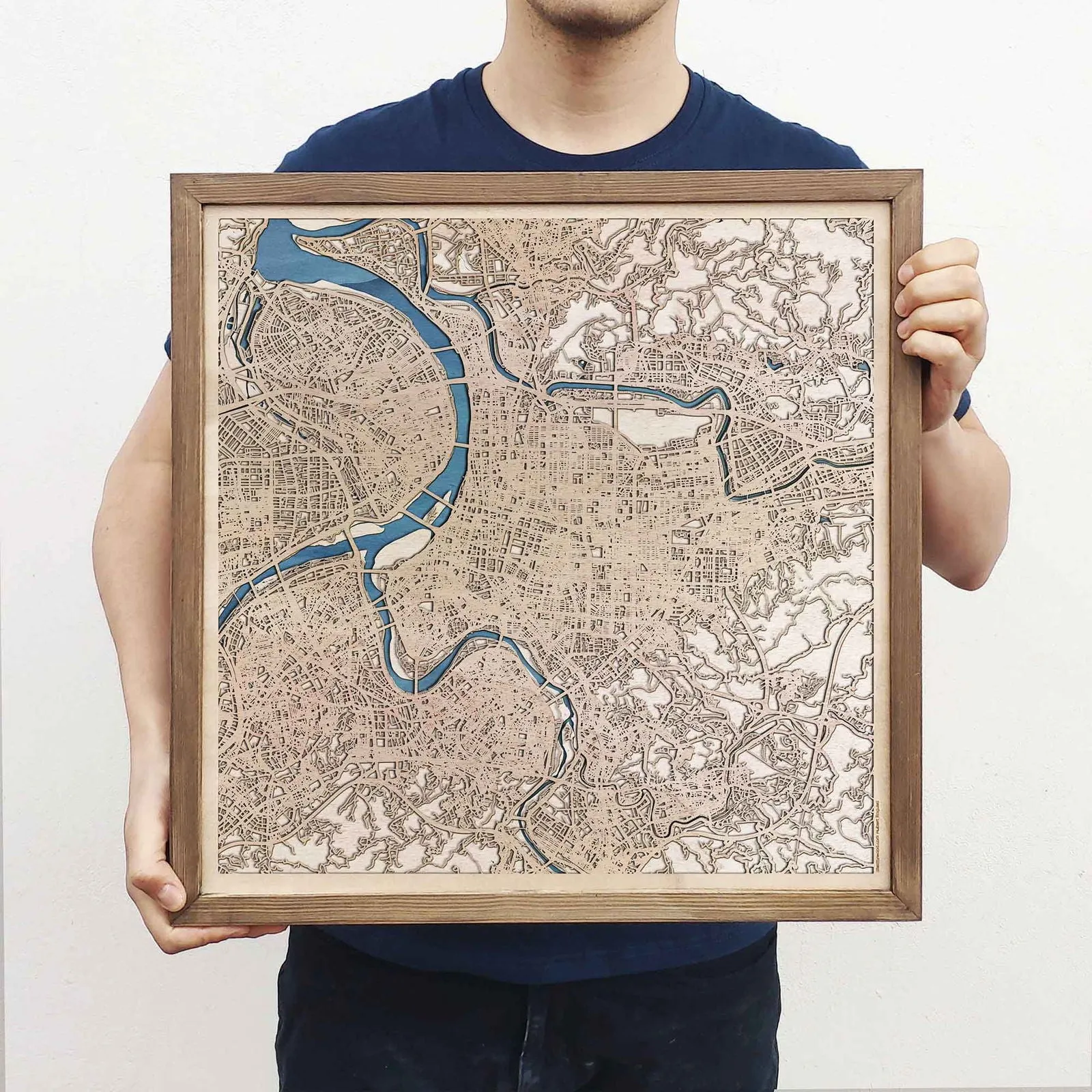 Taipei Wooden Map