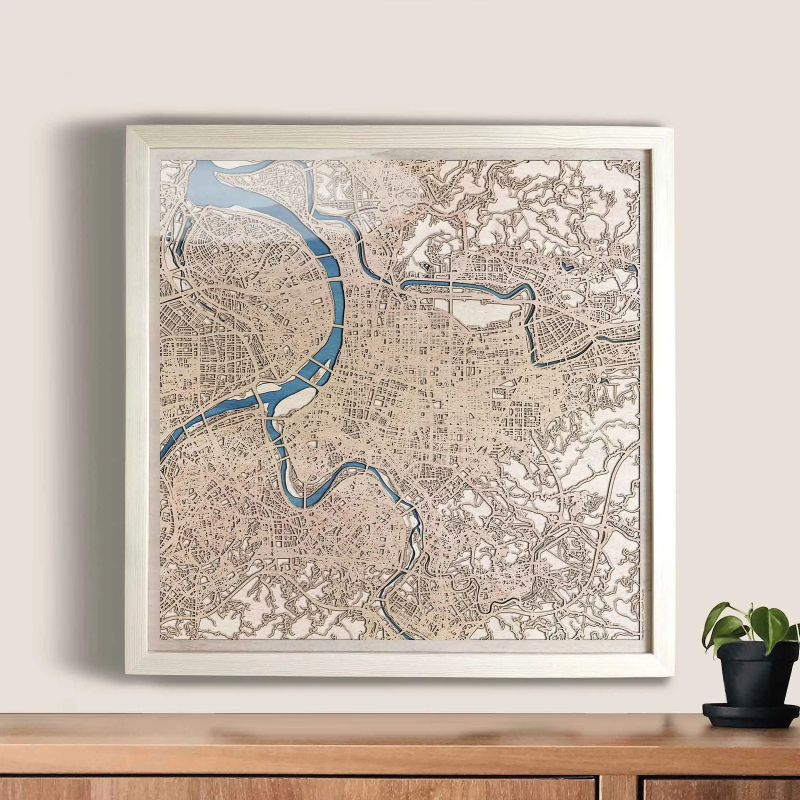 Taipei Wooden Map