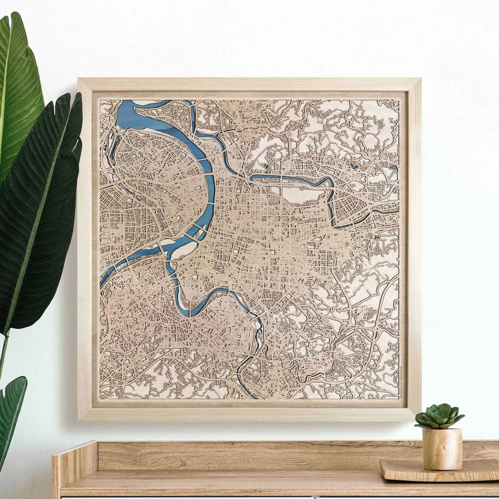 Taipei Wooden Map