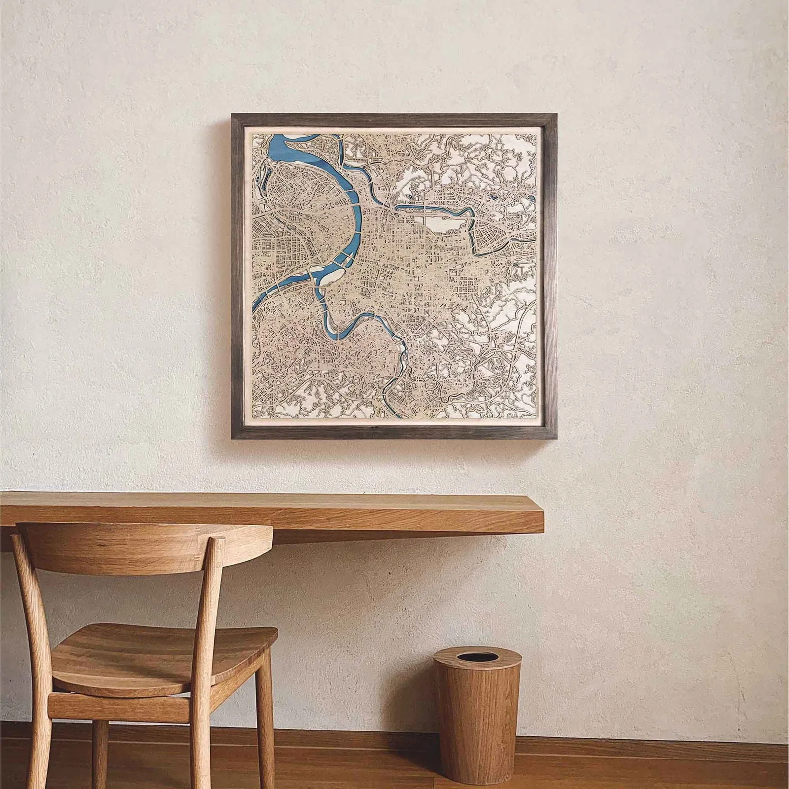 Taipei Wooden Map