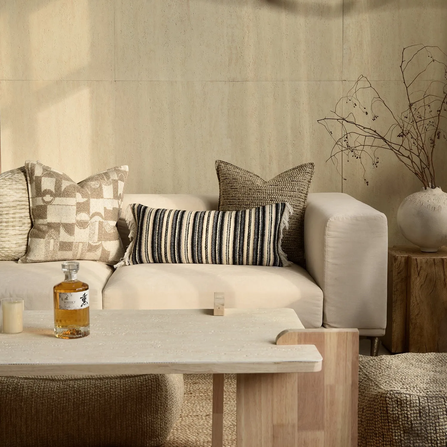 Textured Throw Pillow