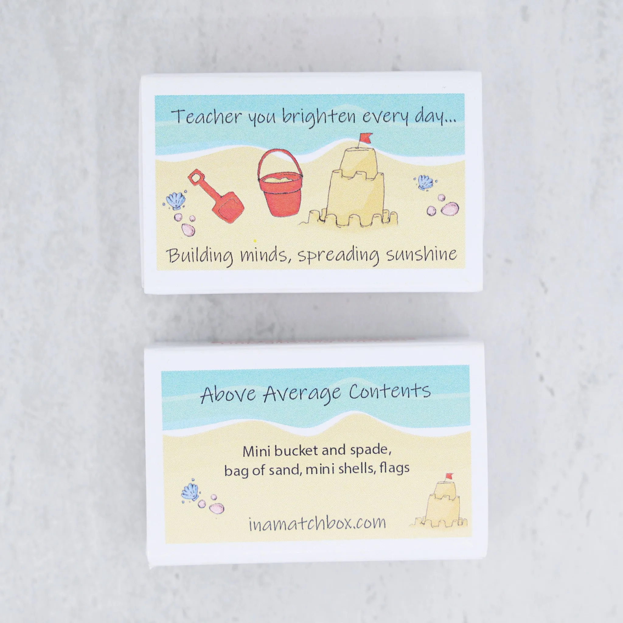 Thank You Teacher Sand Kit Gift In A Matchbox