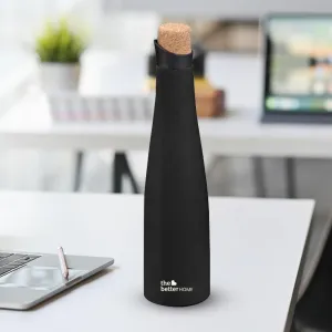 The Better Home Insulated Stainless Steel Water Bottle with Cork Cap | 18 Hours Insulation | Pack of 100-750ml Each | Hot Cold Water for Office School Gym | Leak Proof & BPA Free | Silver Colour