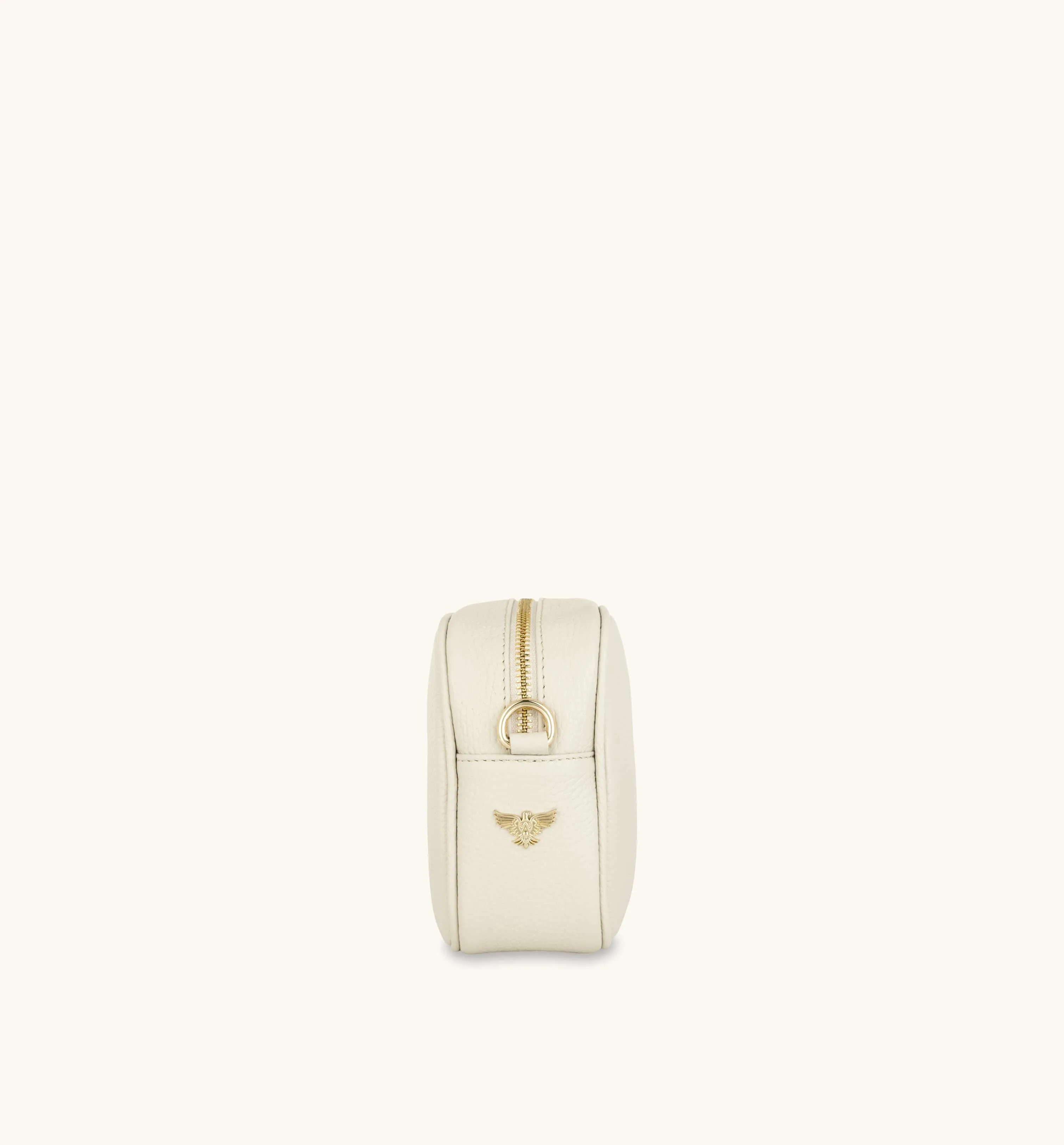 The Tassel Stone Leather Crossbody Bag With Port & Olive Diamond Strap