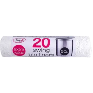Tidyz 50L Swing Bin Liners, 20 Pack