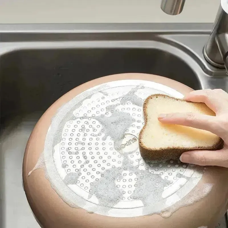 Toast Sandwich Dishwashing Sponge Scrub Wipe