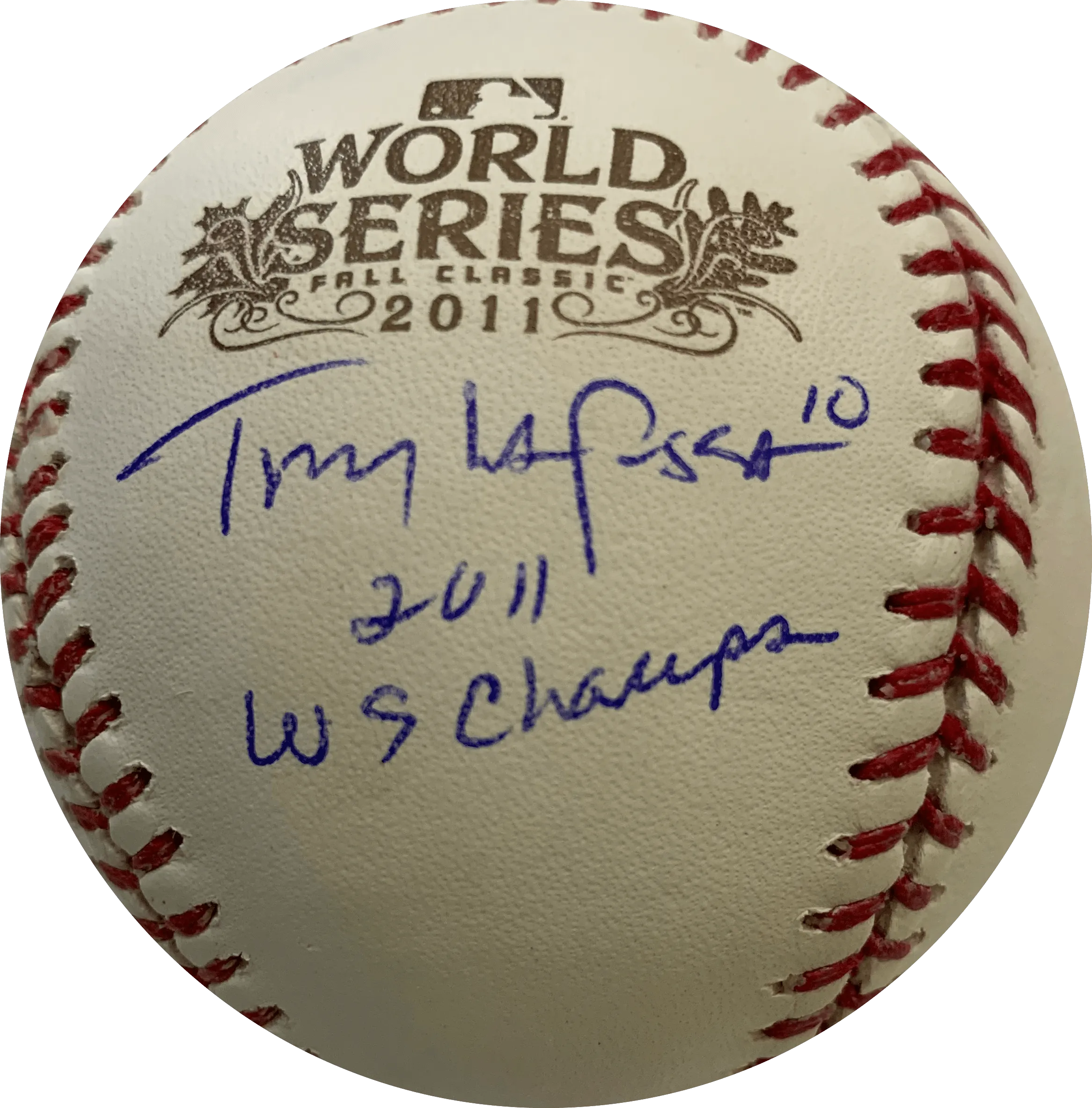 Tony LaRussa Autographed Rawling 2011 Cardinals World Series Official Major League Hall of Fame Baseball (JSA) w/ Rare Inscription!