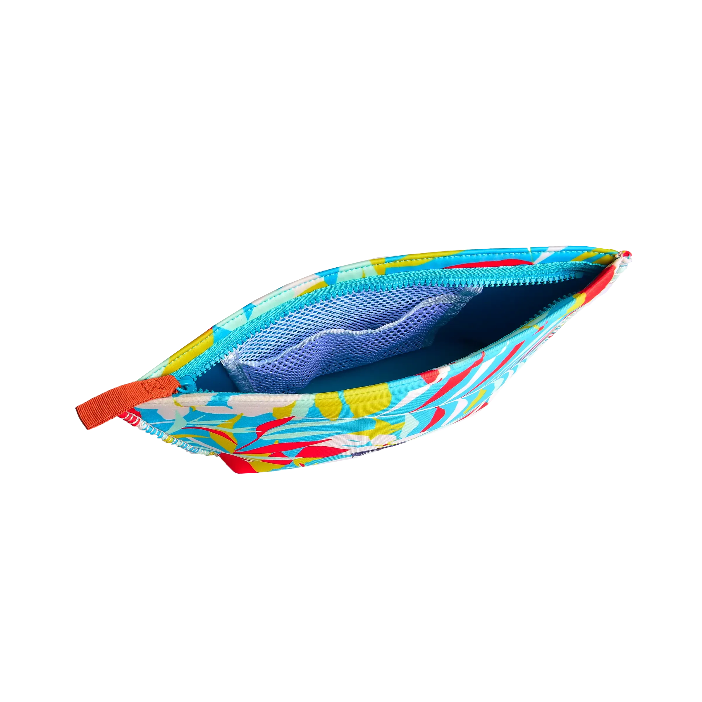 TRÈFLE PARADISE TURQUOISE - LARGE SKIPPER POUCH