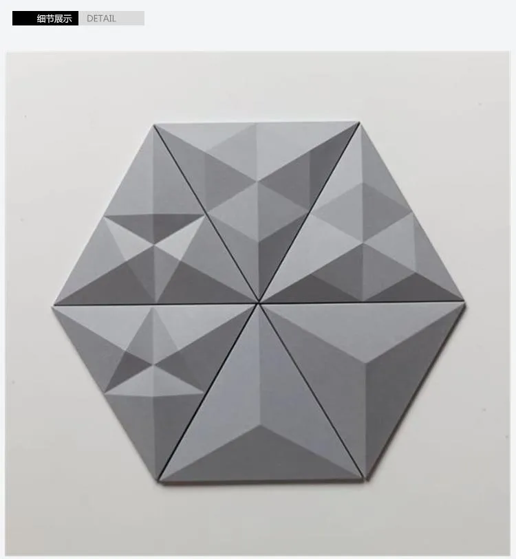 Triangular cement wall brick silica gel mould concrete concave and convex