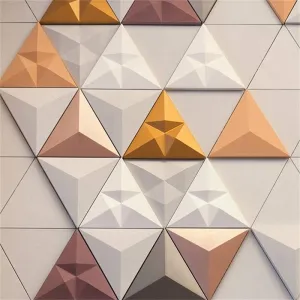 Triangular cement wall brick silica gel mould concrete concave and convex