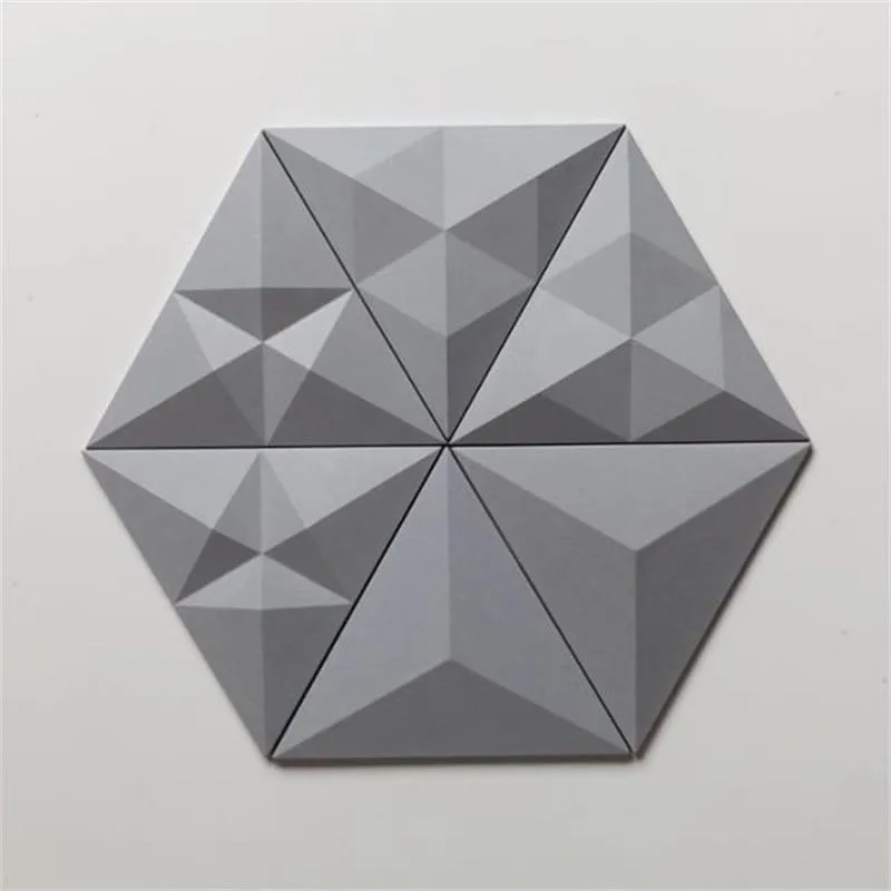 Triangular cement wall brick silica gel mould concrete concave and convex