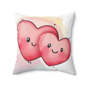 Valentine's Spun Polyester Square Pillow