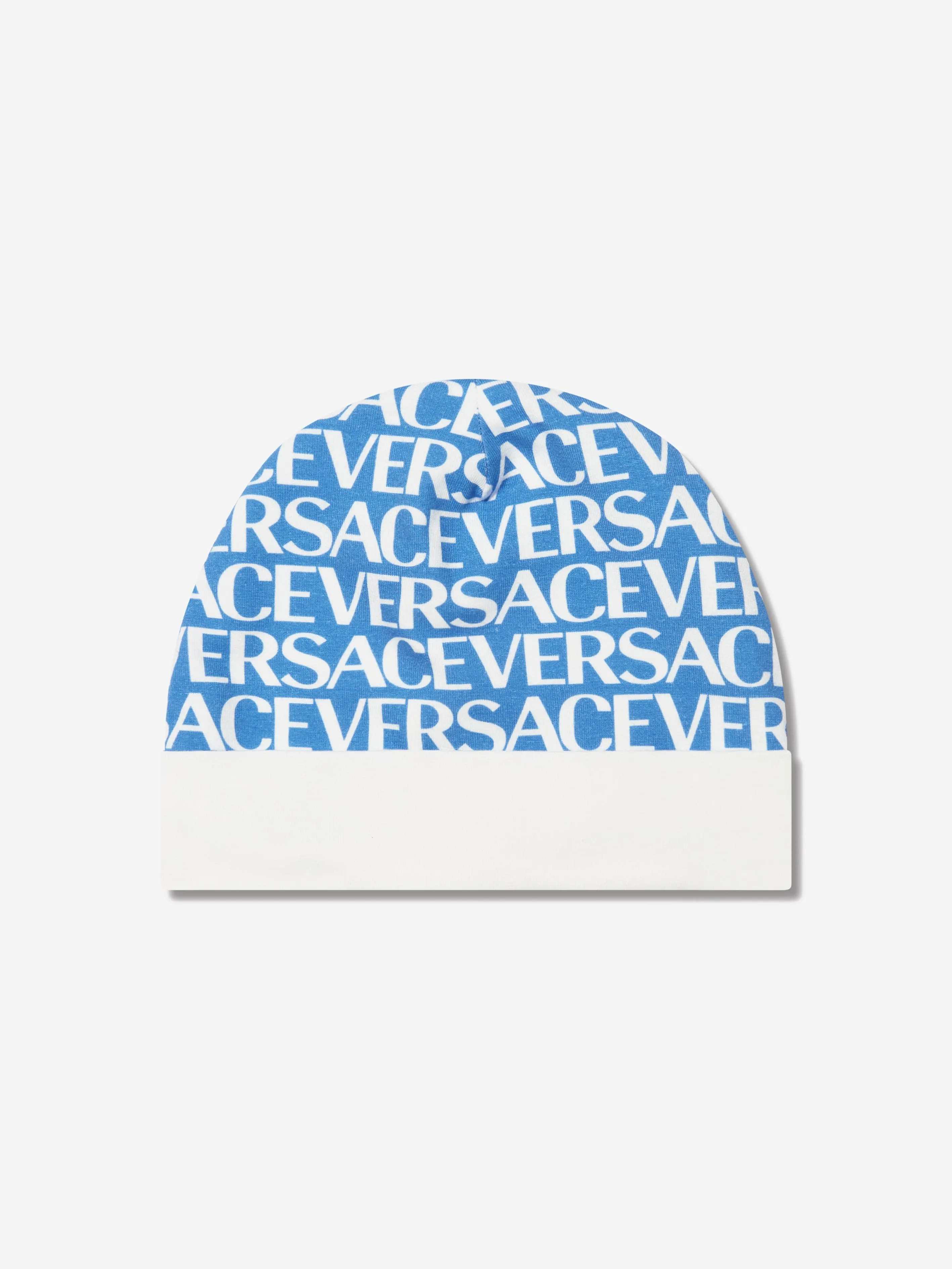 Versace Baby Boys Logo Print Babygrow Gift Set in Blue